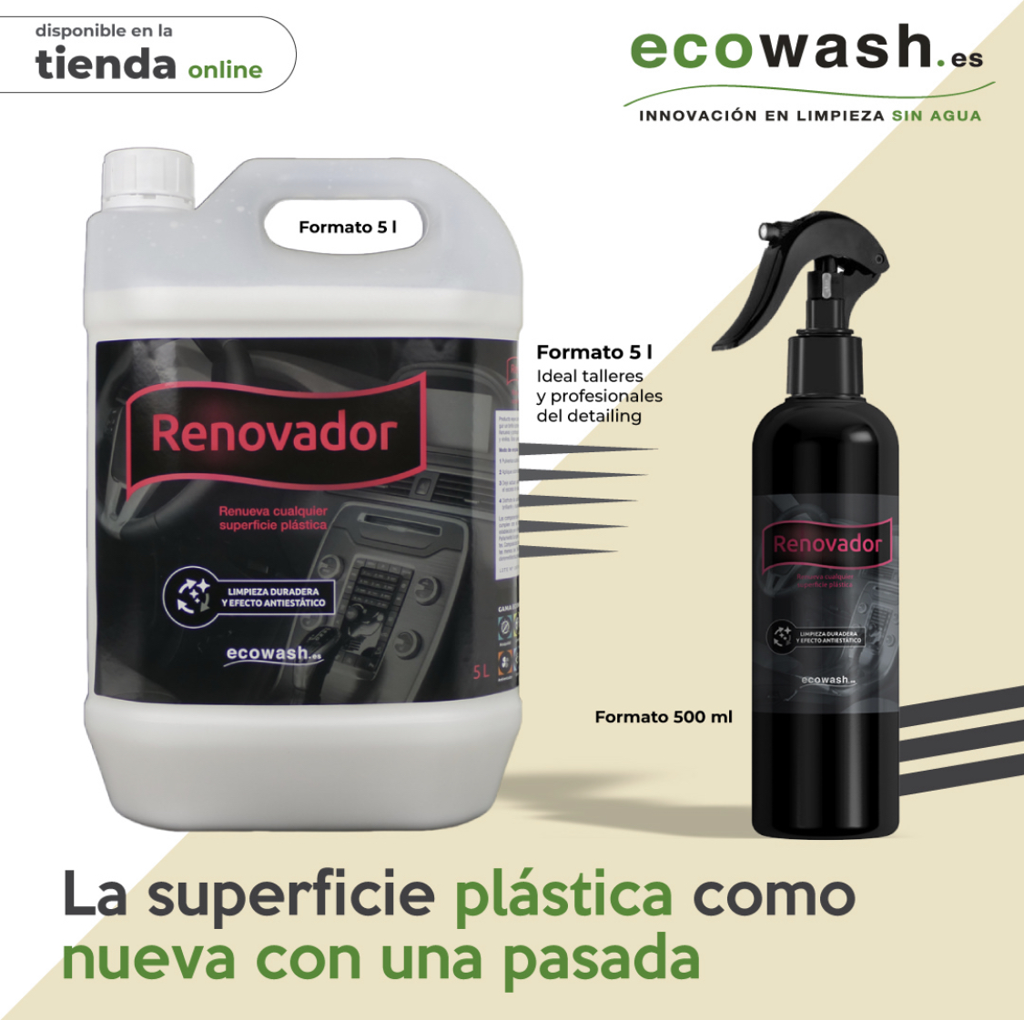 Renovador de plásticos Ecowash Renovador de plásticos Ecowash